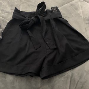 Black high waisted shorts
